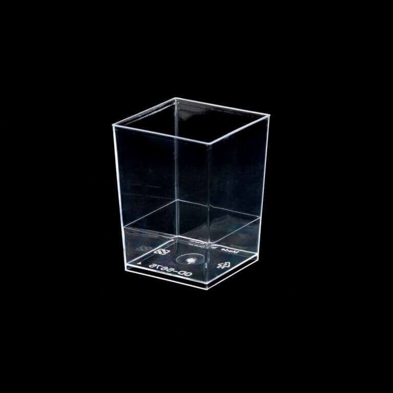 dezertný pohárik štvorcový 165 ml - C04