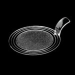 Mini podnos transparentný plastový