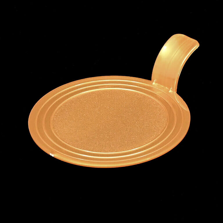 Mini podnos zlatý plastový