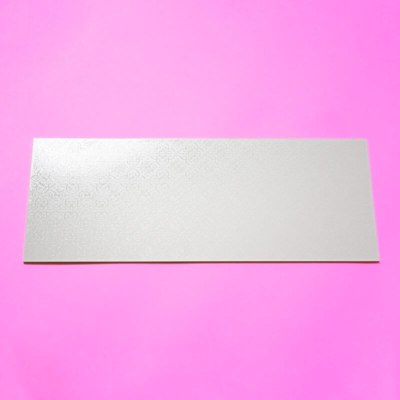 Podnos na koláče - biely - 40x15 cm