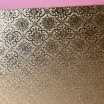 Podnos na koláče - zlatý - 40x15 cm